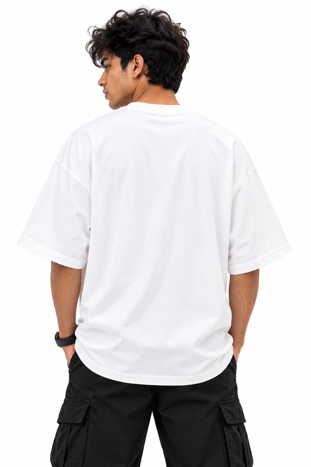 Freedom Is My Treasure Ink Art Graphic Oversized Tee: White