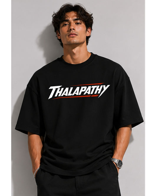 Thalapathy Vijay Fan Edition 240 GSM Oversized Cotton T-Shirt-8