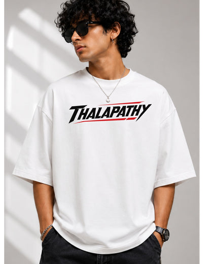 Thalapathy Vijay Fan Edition 240 GSM Oversized Cotton T-Shirt-8