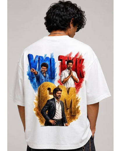 Thalapathy Vijay Fan Edition 240 GSM Oversized Cotton T-Shirt-6