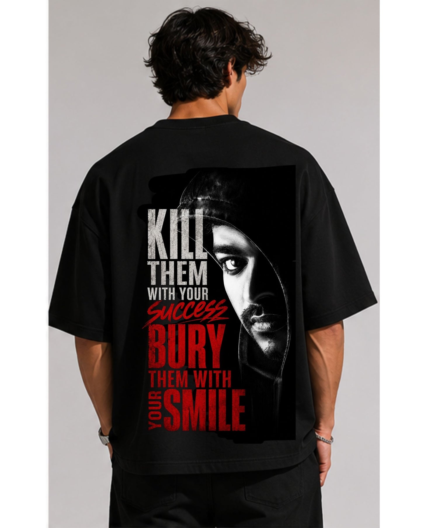 Thalapathy Vijay Fan Edition 240 GSM Oversized Cotton T-Shirt-5