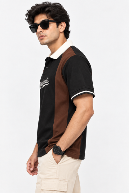 Men's Regular Fit Colorblock Polo T-Shirt — Originals