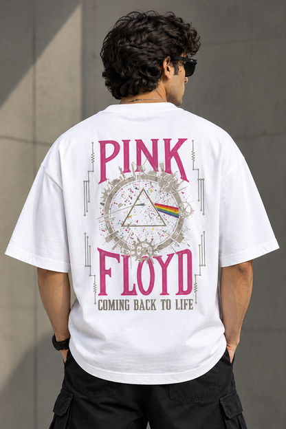 Retro Rock Band Graphic Oversized Tee