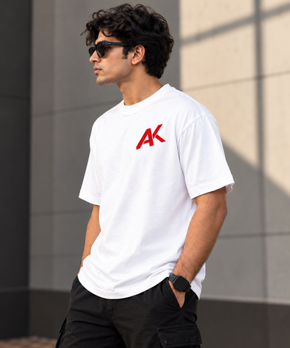 AK Thala Oversized T-Shirt – 240 GSM Bio-Washed Loopknit Cotton