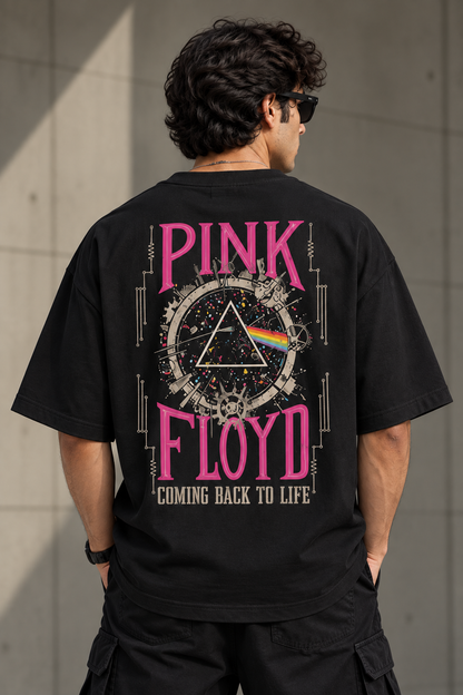 Retro Rock Band Graphic Oversized Tee