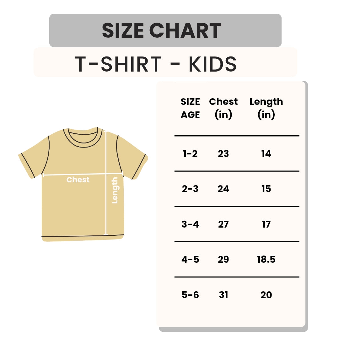 Cotton Dino & Smiley  Printed  Round Neck Half Sleeve T-Shirt for Kids