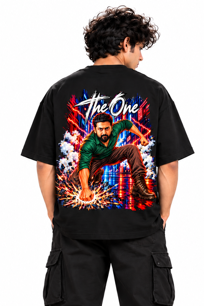 Scene Typography Oversized Tshirt For Men