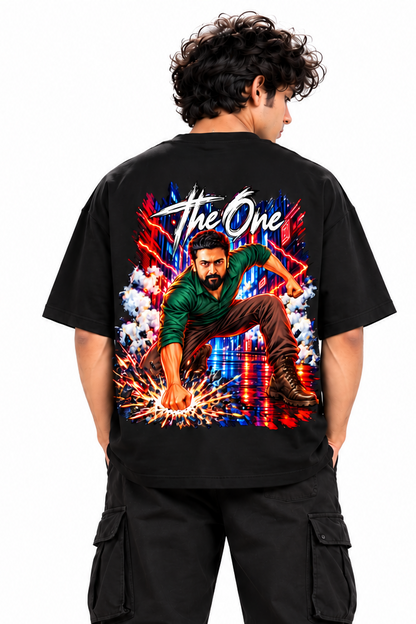Scene Typography Oversized Tshirt For Men