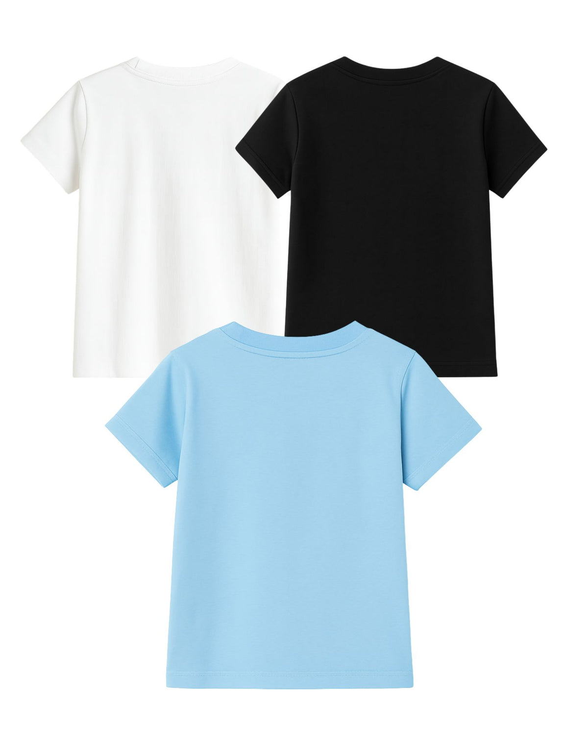Shark & Roller Coaster Cotton Printed Round Neck Half Sleeve T-Shirts for Kids