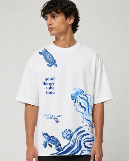 Oversized T-shirt - Ocean