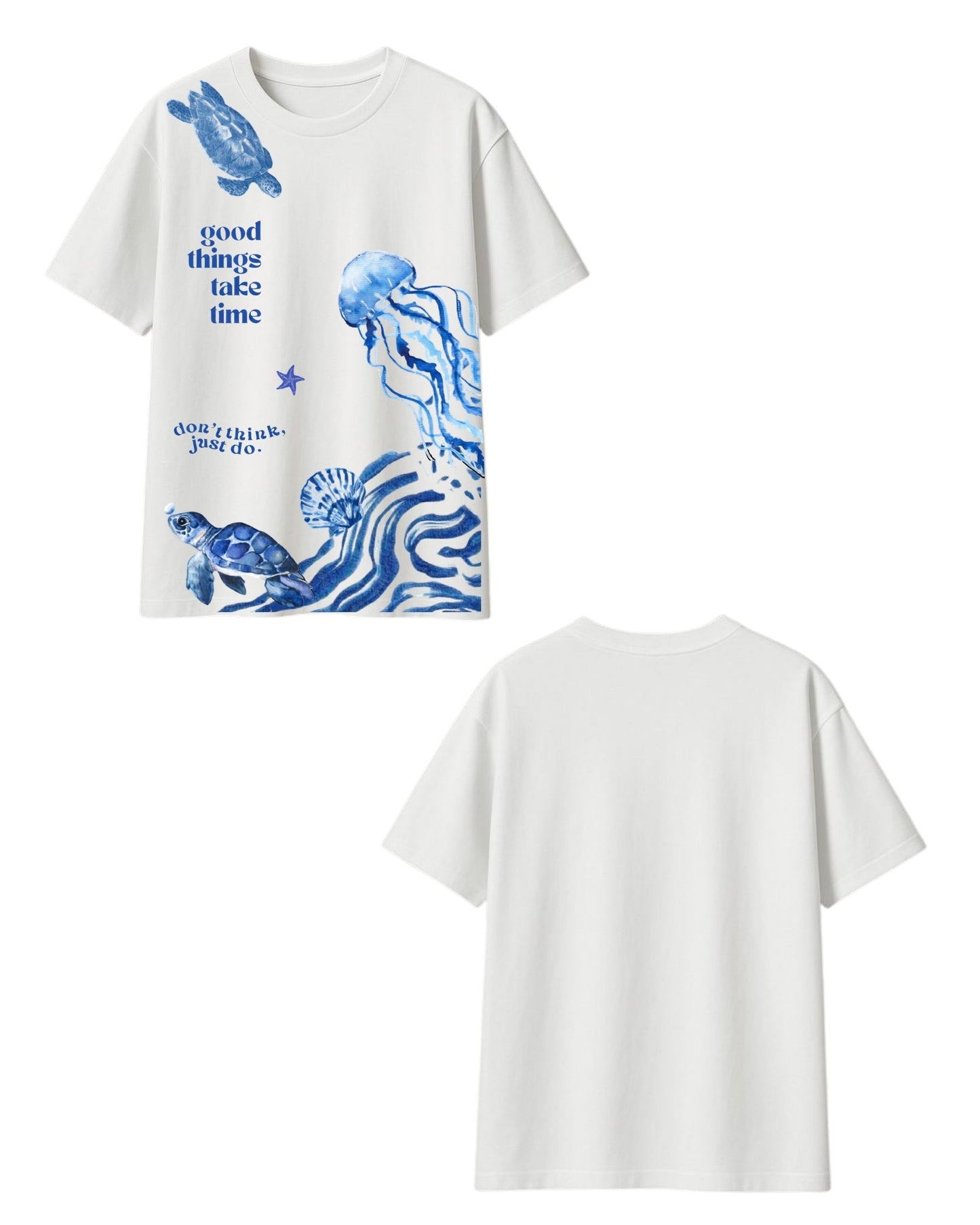 Oversized T-shirt - Ocean